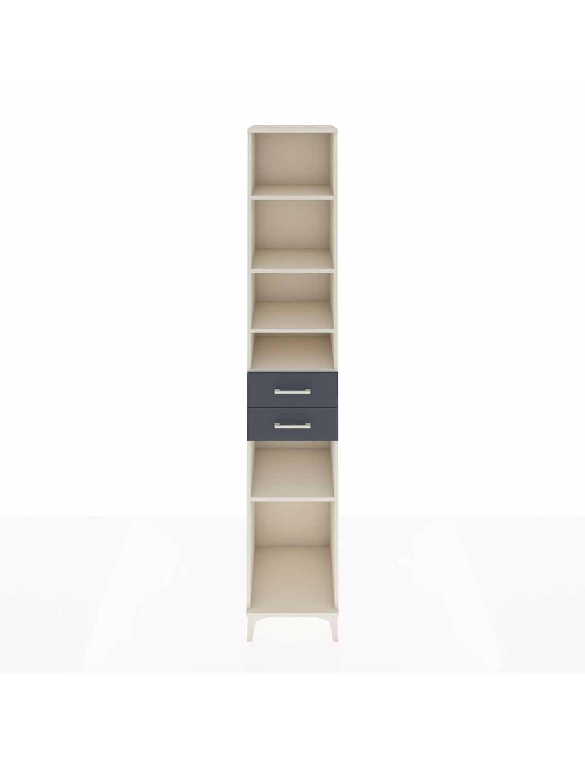 Hyperion Dolap 5 Raflı 2 Çekmeceli 44x44x243 Aytaşı-Antrasit