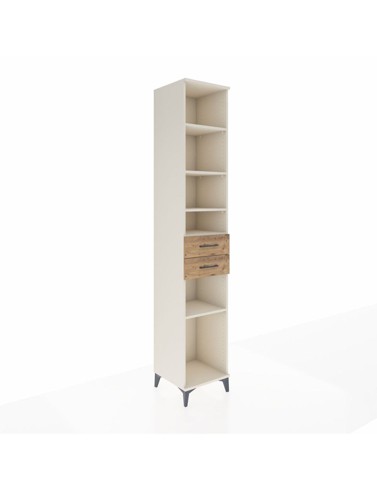 Hyperion Dolap 5 Raflı 2 Çekmeceli 44x44x243 Aytaşı-Çam