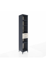 Hyperion Dolap 5 Raflı 2 Çekmeceli 44x44x243 Antrasit-Aytaşı