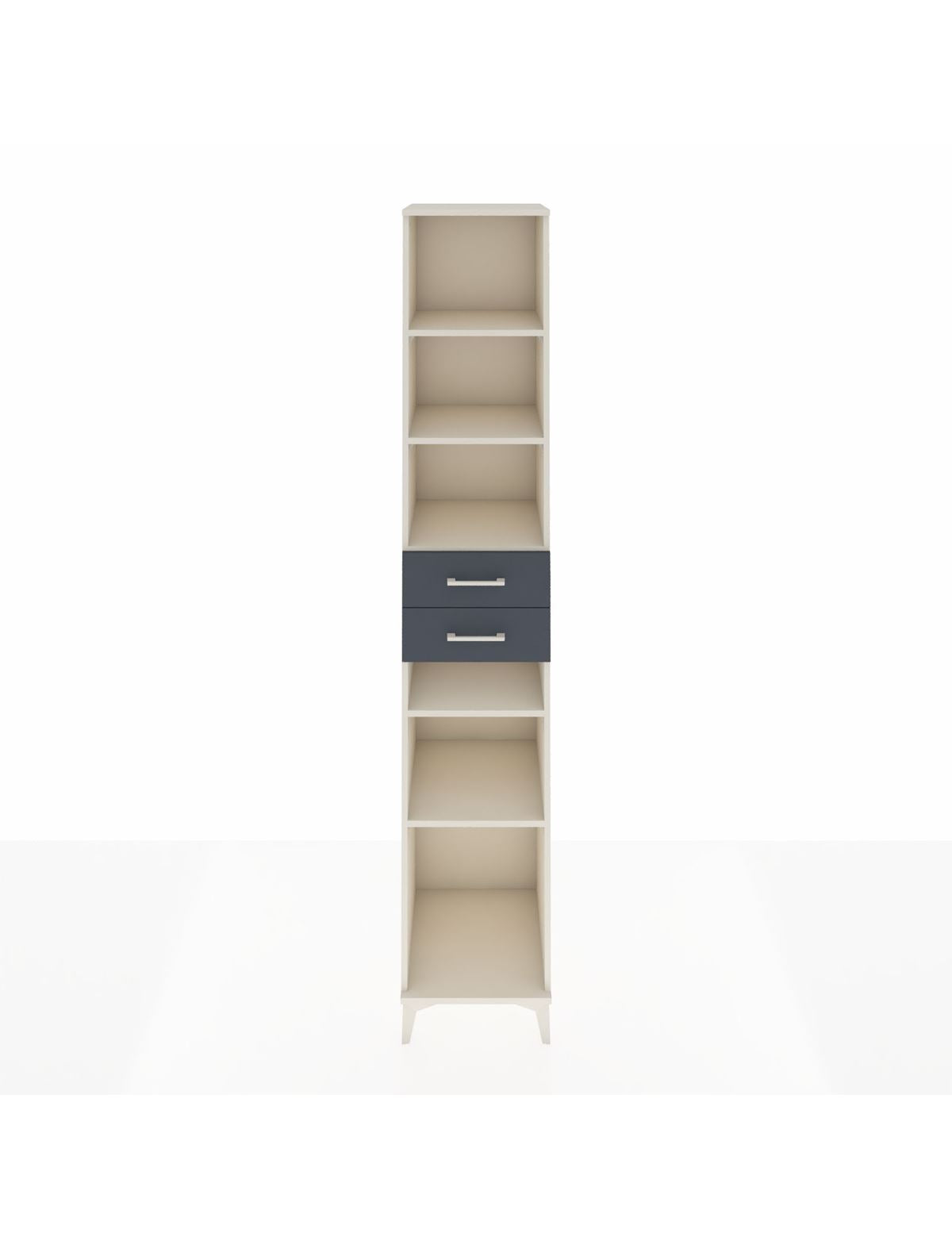 Hyperion Dolap 5 Raflı 2 Çekmeceli 44x44x243 Aytaşı-Antrasit