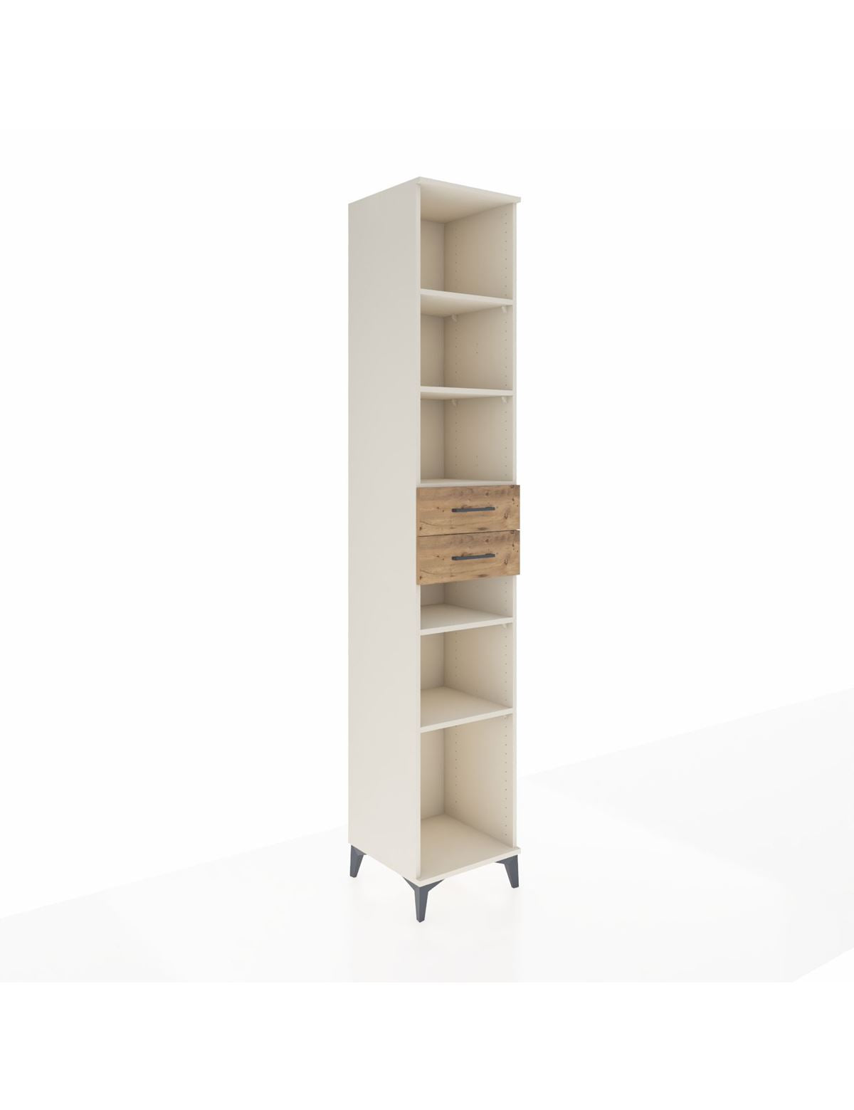 Hyperion Dolap 5 Raflı 2 Çekmeceli 44x44x243 Aytaşı-Çam