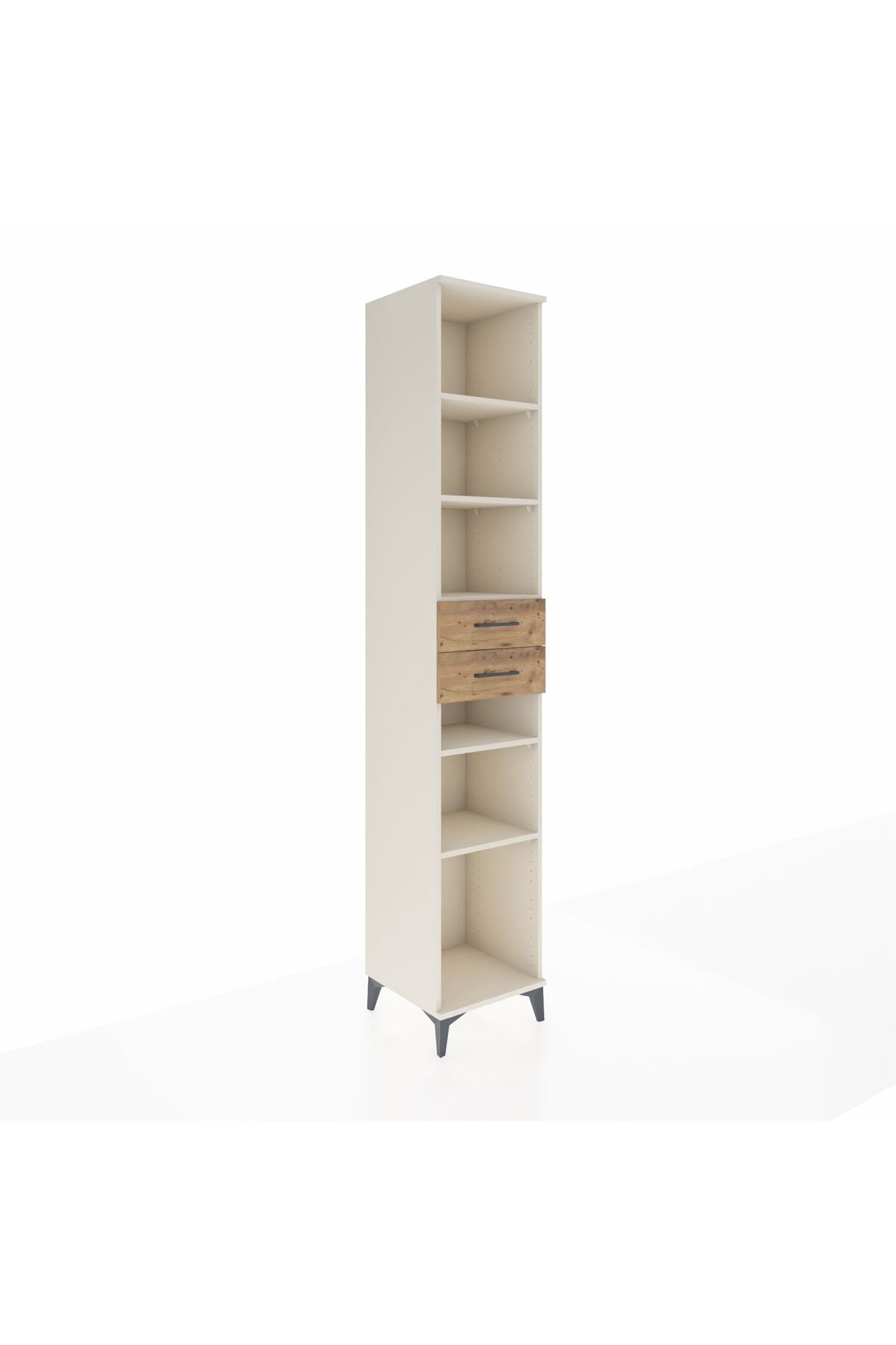 Hyperion Dolap 5 Raflı 2 Çekmeceli 44x44x243 Aytaşı-Çam