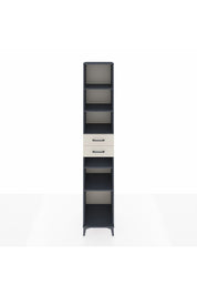 Hyperion Dolap 5 Raflı 2 Çekmeceli 44x44x243 Antrasit-Aytaşı