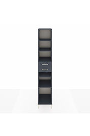 Hyperion Dolap 5 Raflı 2 Çekmeceli 44x44x243 Antrasit-Antrasit