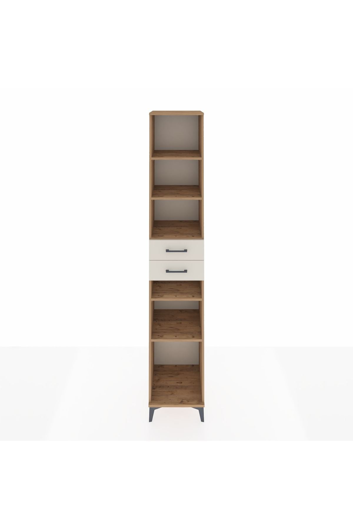 Hyperion Dolap 5 Raflı 2 Çekmeceli 44x44x243 Çam-Aytaşı