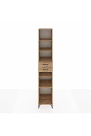 Hyperion Dolap 5 Raflı 2 Çekmeceli 44x44x243 Çam-Çam