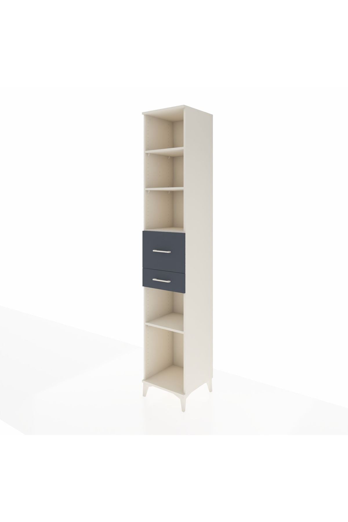 Hyperion Dolap 4 Raflı 2 Çekmeceli 44x44x243 Aytaşı-Antrasit