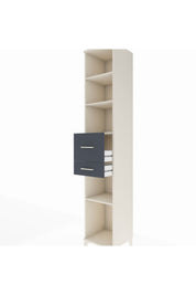 Hyperion Dolap 4 Raflı 2 Çekmeceli 44x44x243 Aytaşı-Antrasit