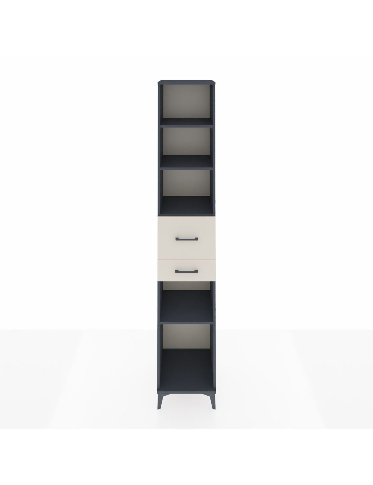 Hyperion Dolap 4 Raflı 2 Çekmeceli 44x44x243 Antrasit-Aytaşı