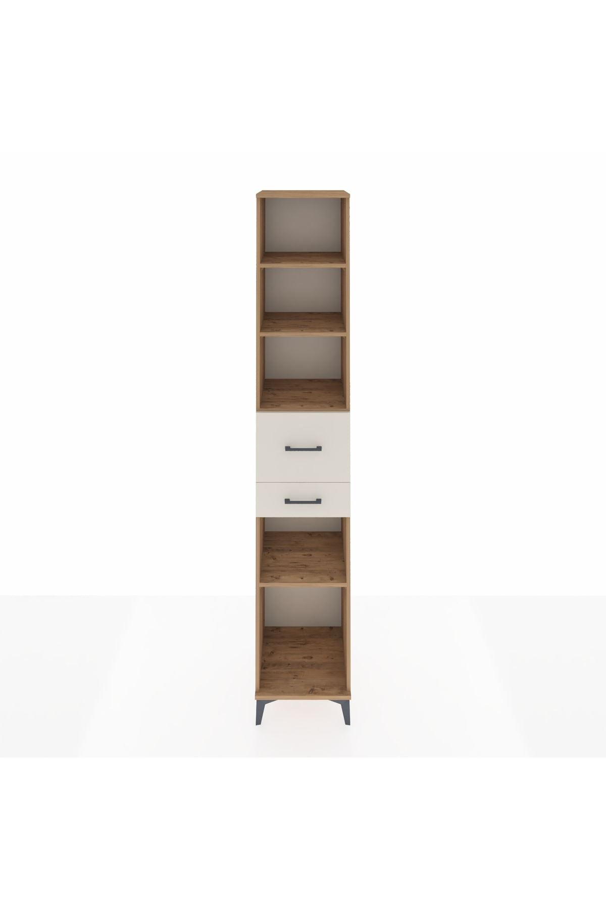 Hyperion Dolap 4 Raflı 2 Çekmeceli 44x44x243 Çam-Aytaşı