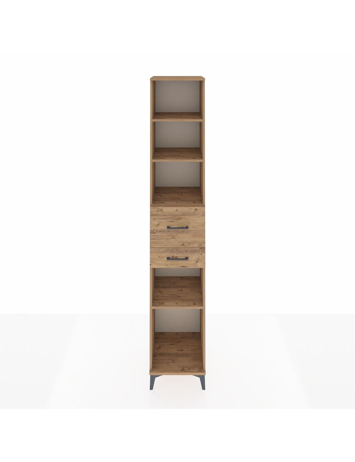 Hyperion Dolap 4 Raflı 2 Çekmeceli 44x44x243 Çam-Çam