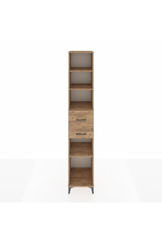 Hyperion Dolap 4 Raflı 2 Çekmeceli 44x44x243 Çam-Çam