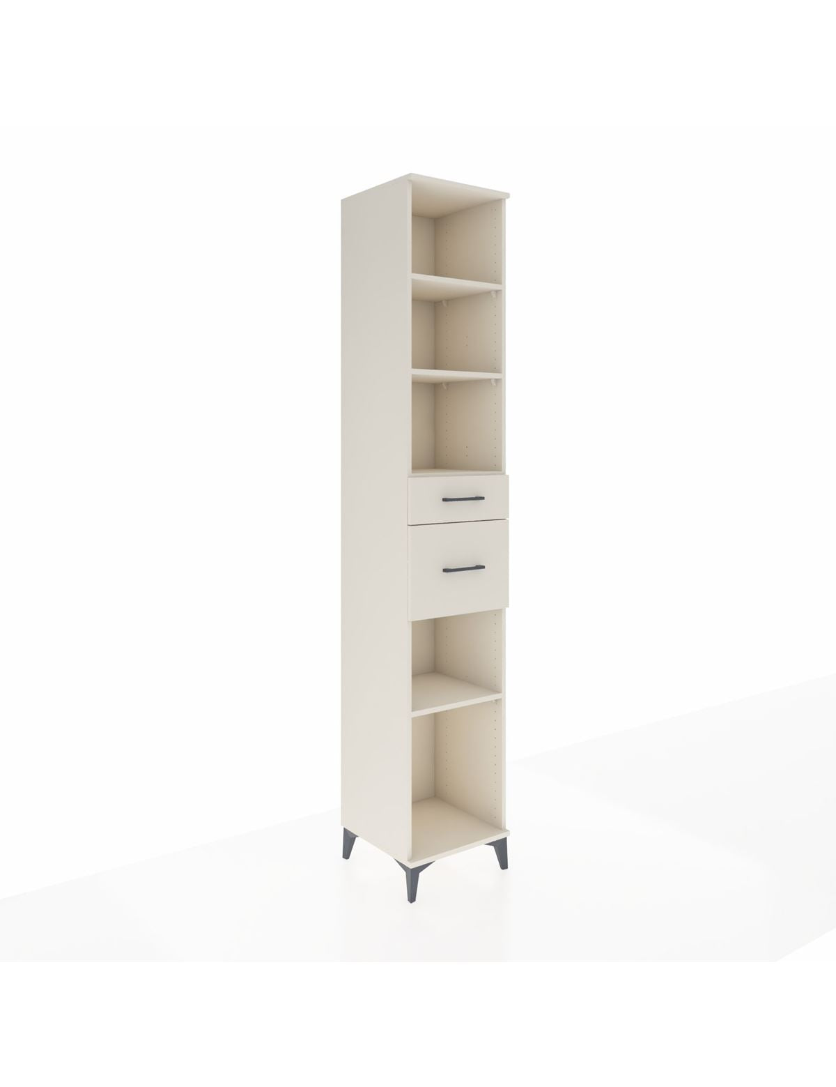 Hyperion Dolap 4 Raflı 2 Çekmeceli 44x44x243 Aytaşı-Aytaşı