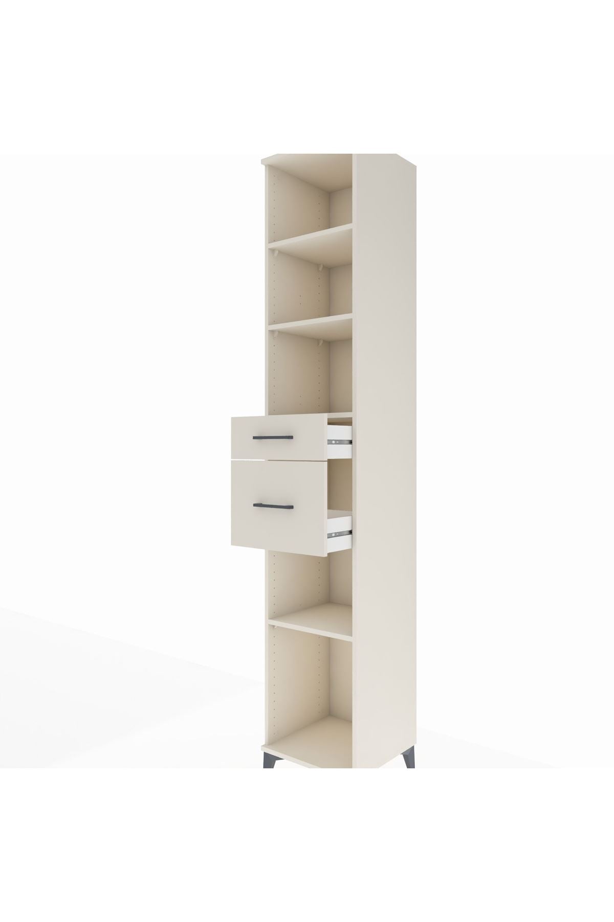 Hyperion Dolap 4 Raflı 2 Çekmeceli 44x44x243 Aytaşı-Aytaşı