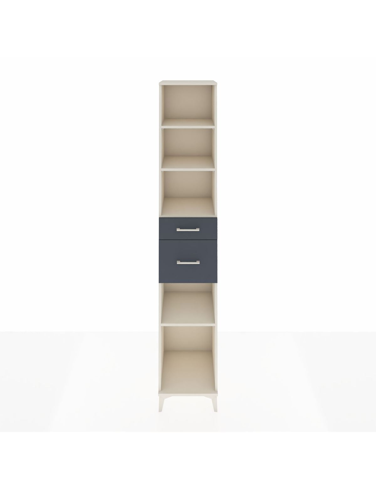 Hyperion Dolap 4 Raflı 2 Çekmeceli 44x44x243 Aytaşı-Antrasit