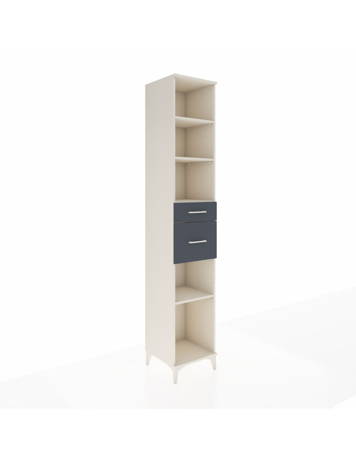 Hyperion Dolap 4 Raflı 2 Çekmeceli 44x44x243 Aytaşı-Antrasit