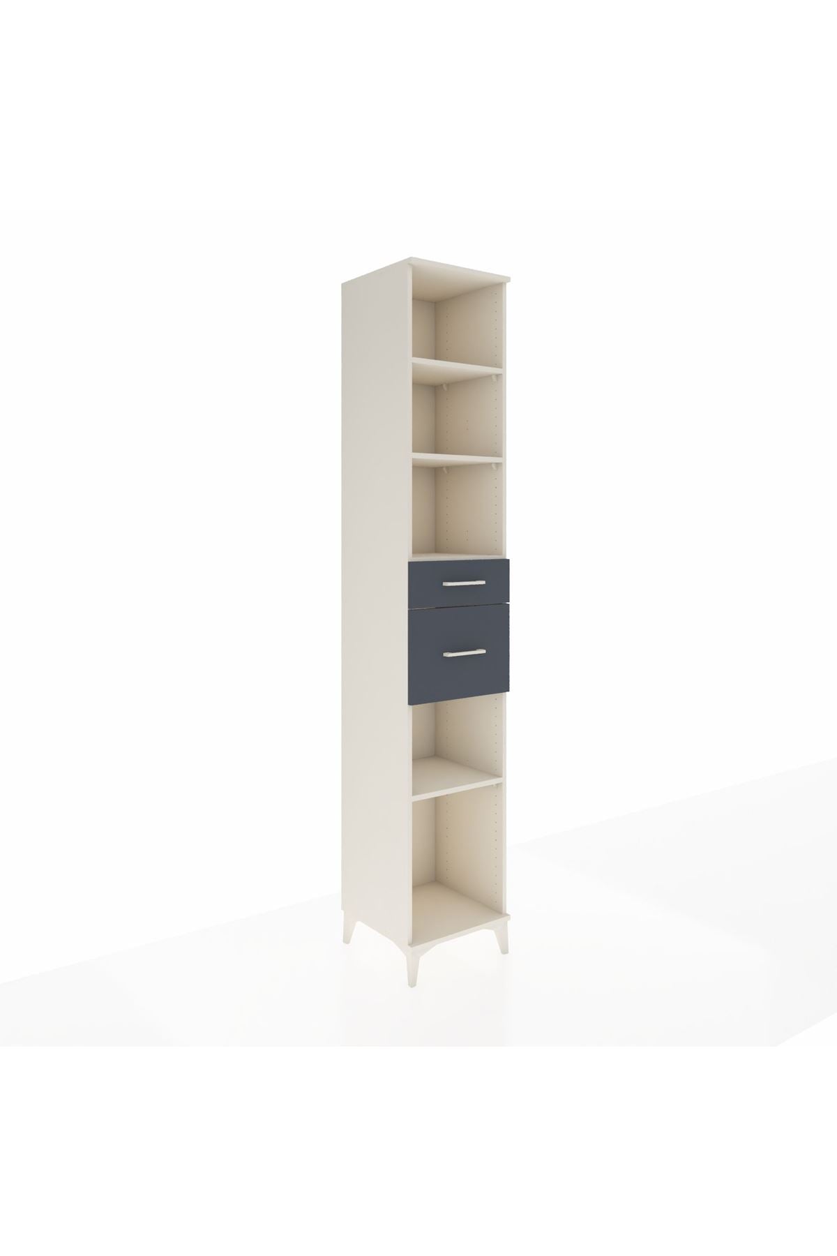 Hyperion Dolap 4 Raflı 2 Çekmeceli 44x44x243 Aytaşı-Antrasit