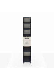 Hyperion Dolap 4 Raflı 2 Çekmeceli 44x44x243 Antrasit-Aytaşı