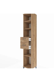 Hyperion Dolap 4 Raflı 2 Çekmeceli 44x44x243 Çam-Çam