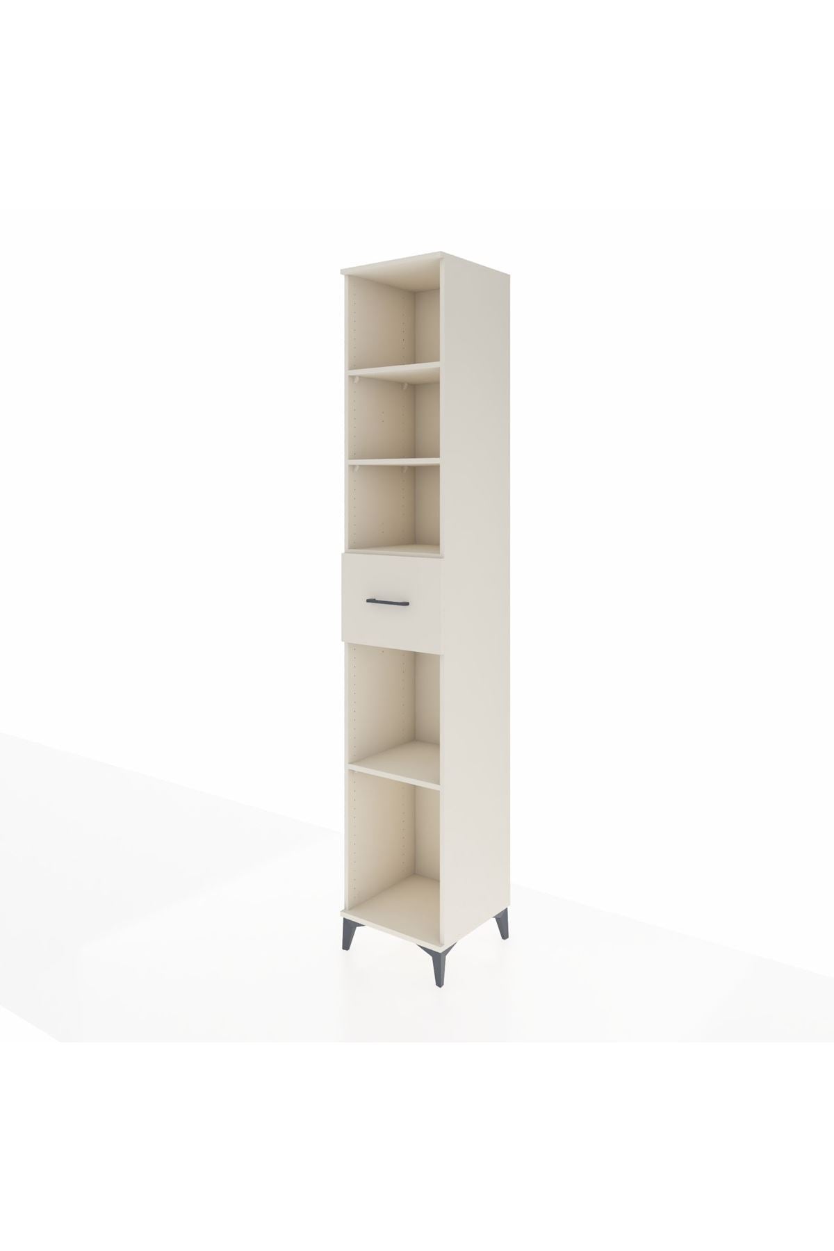 Hyperion Dolap 4 Raflı Tek Çekmeceli 44x44x243 Aytaşı-Aytaşı