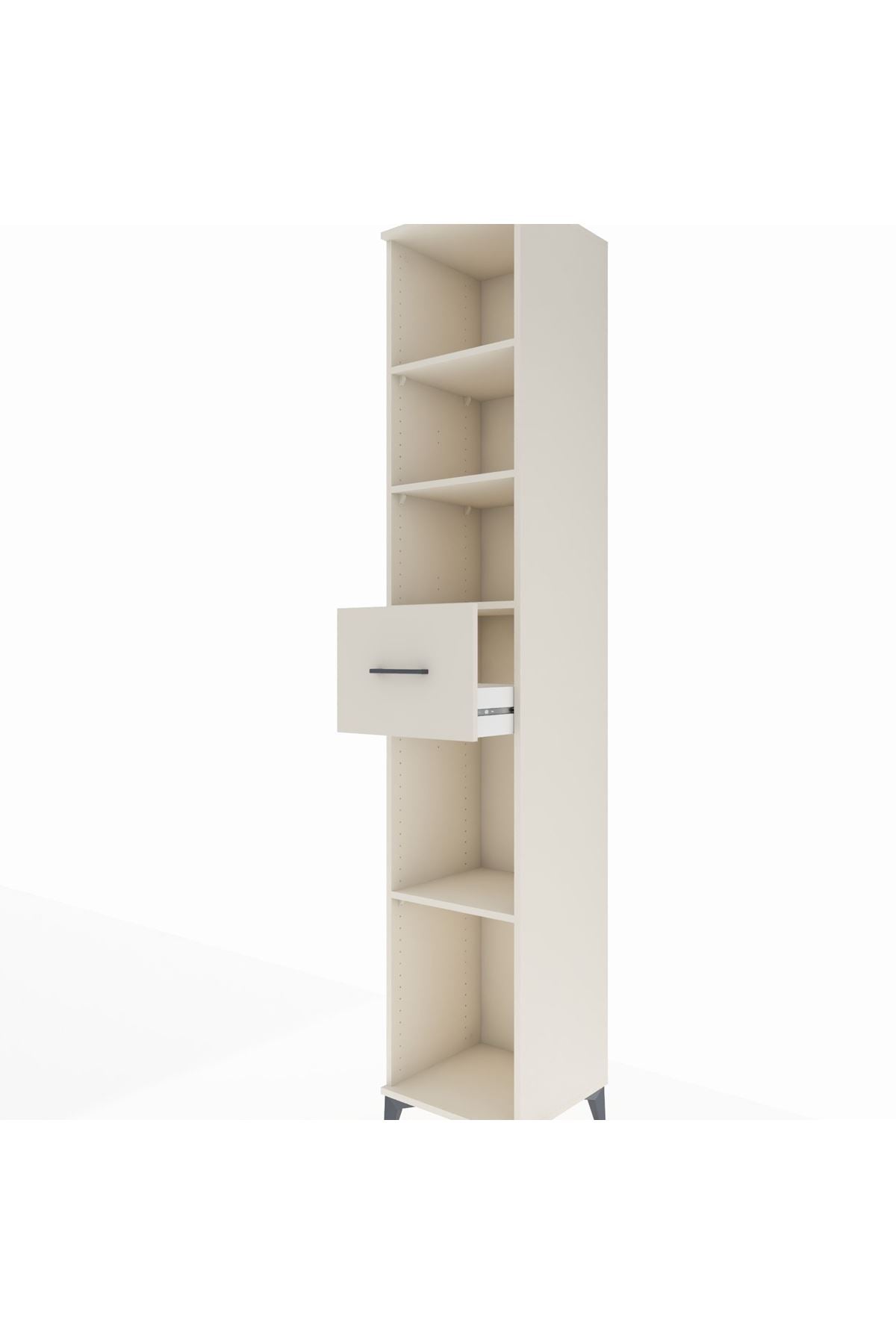 Hyperion Dolap 4 Raflı Tek Çekmeceli 44x44x243 Aytaşı-Aytaşı