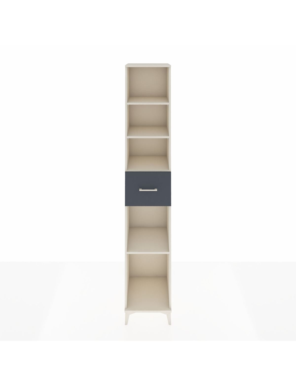 Hyperion Dolap 4 Raflı Tek Çekmeceli 44x44x243 Aytaşı-Antrasit