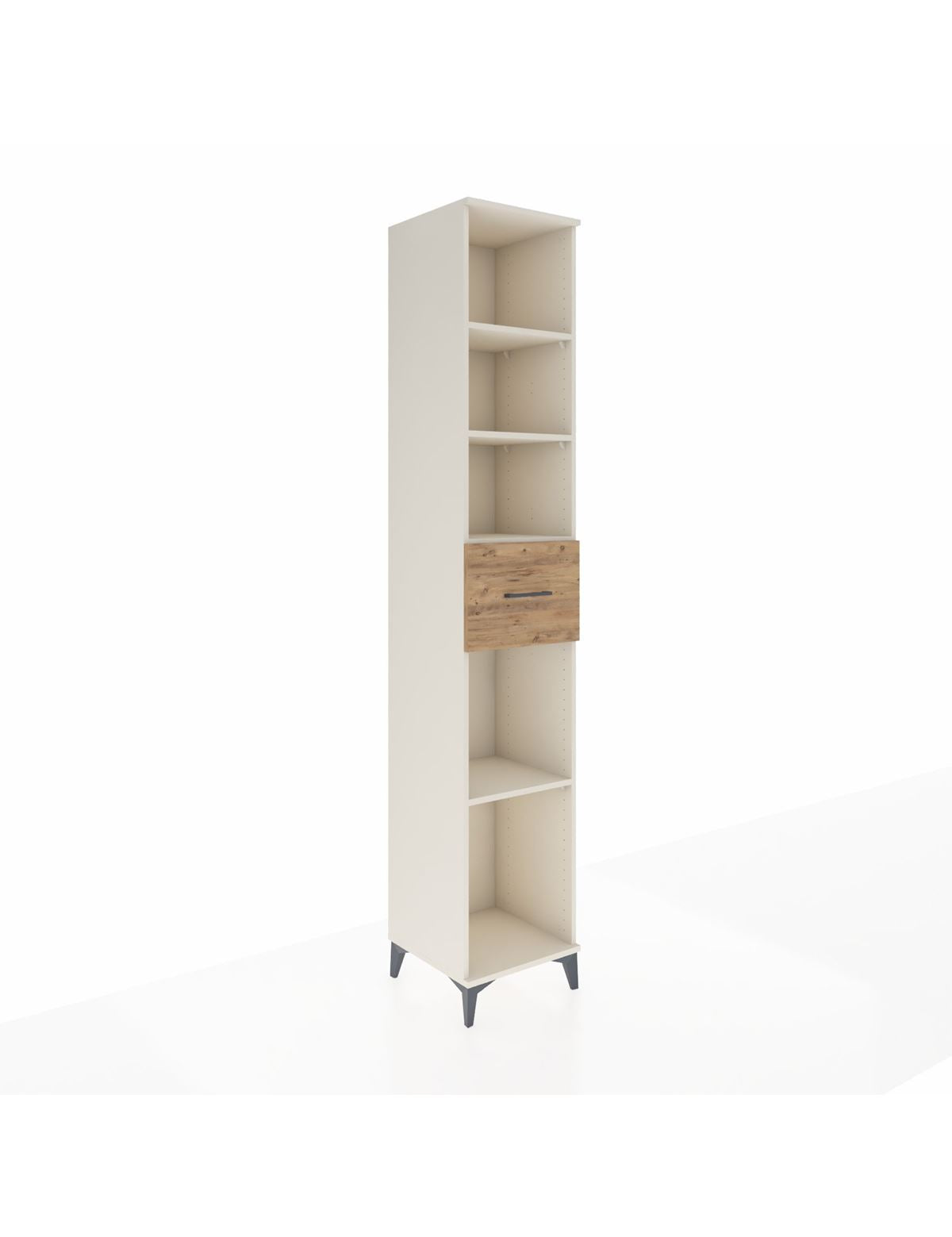 Hyperion Dolap 4 Raflı Tek Çekmeceli 44x44x243 Aytaşı-Çam