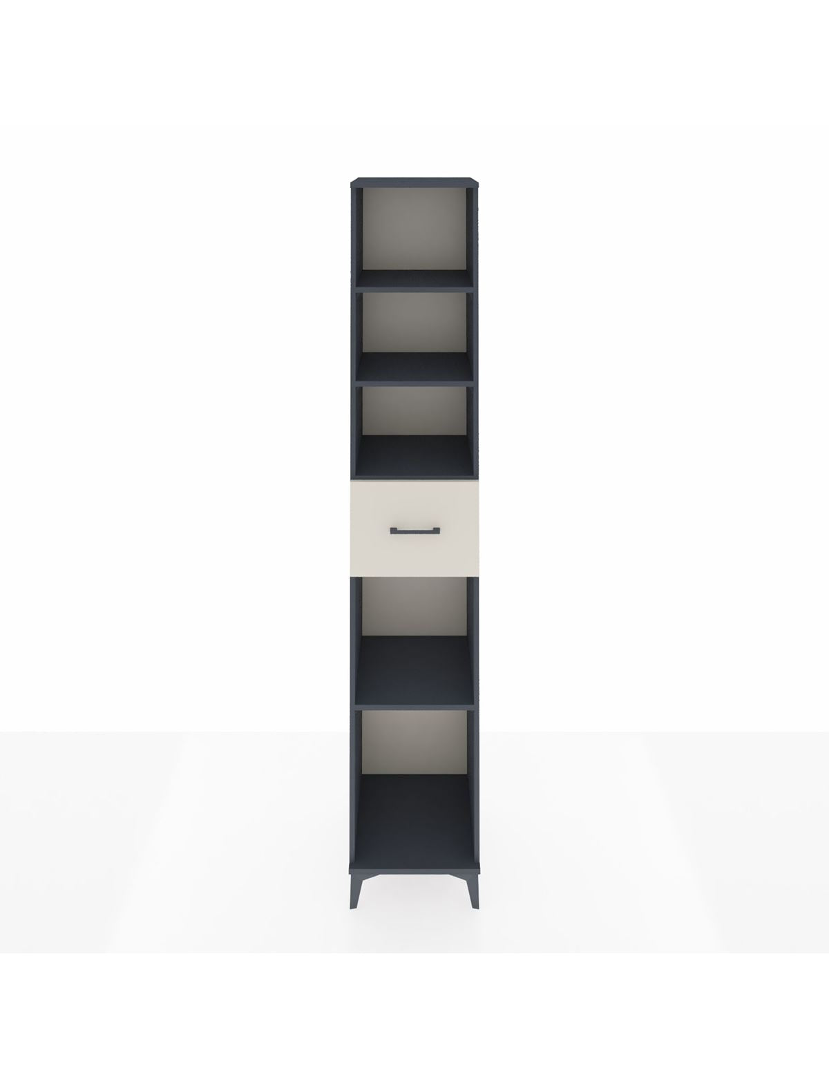 Hyperion Dolap 4 Raflı Tek Çekmeceli 44x44x243 Antrasit-Aytaşı
