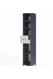 Hyperion Dolap 4 Raflı Tek Çekmeceli 44x44x243 Antrasit-Aytaşı