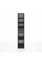 Hyperion Dolap 4 Raflı Tek Çekmeceli 44x44x243 Antrasit-Antrasit