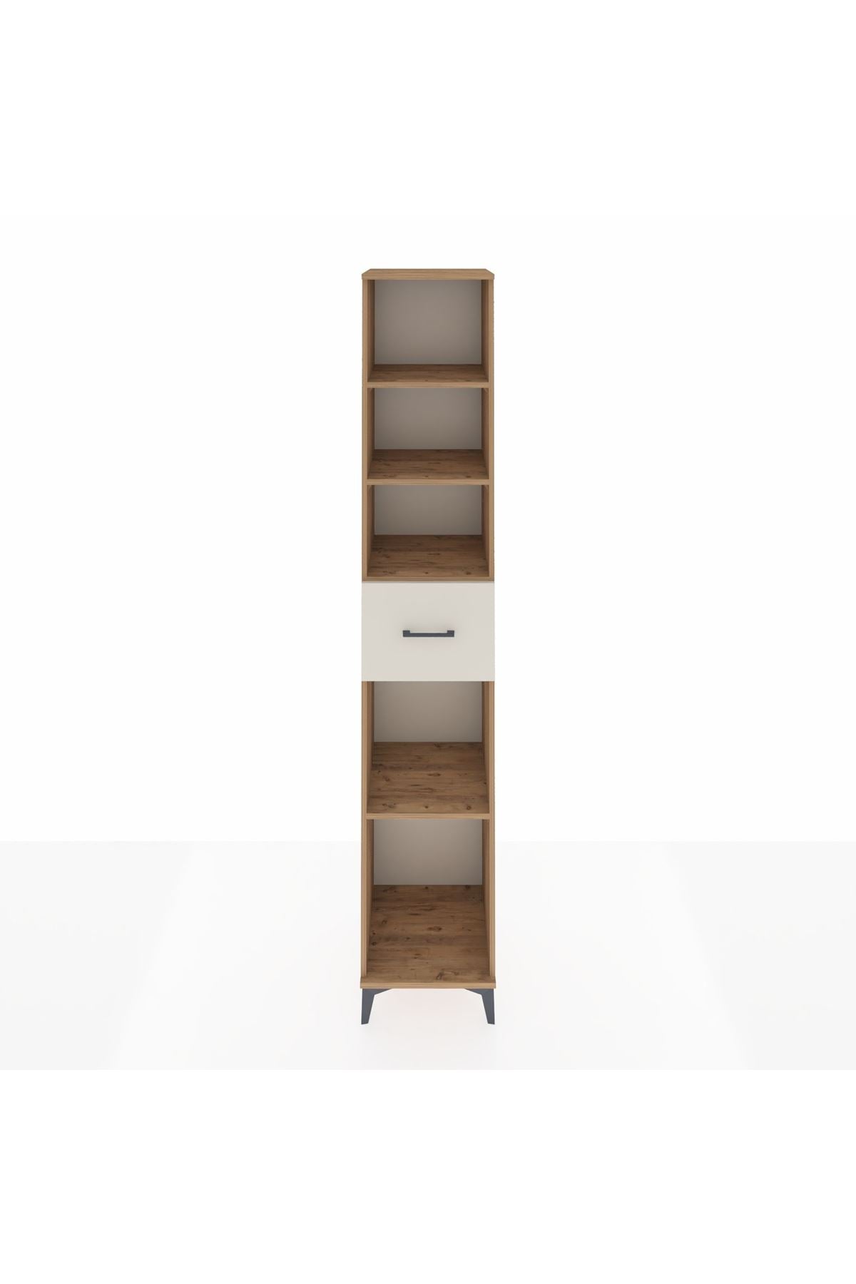 Hyperion Dolap 4 Raflı Tek Çekmeceli 44x44x243 Çam-Aytaşı