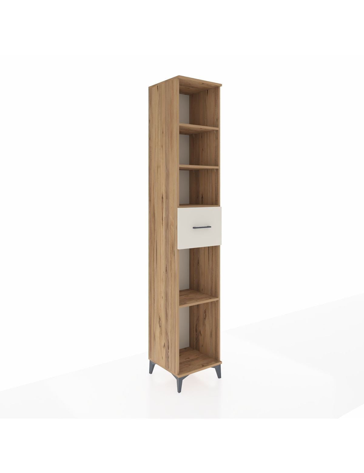 Hyperion Dolap 4 Raflı Tek Çekmeceli 44x44x243 Çam-Aytaşı