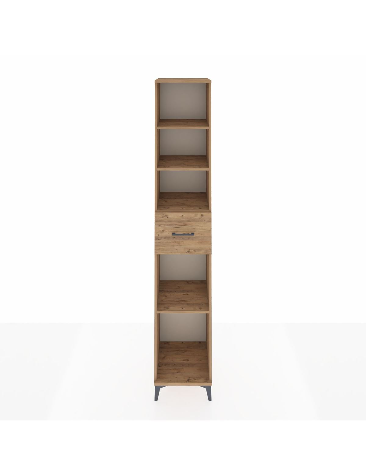 Hyperion Dolap 4 Raflı Tek Çekmeceli 44x44x243 Çam-Çam