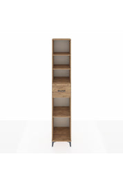 Hyperion Dolap 4 Raflı Tek Çekmeceli 44x44x243 Çam-Çam