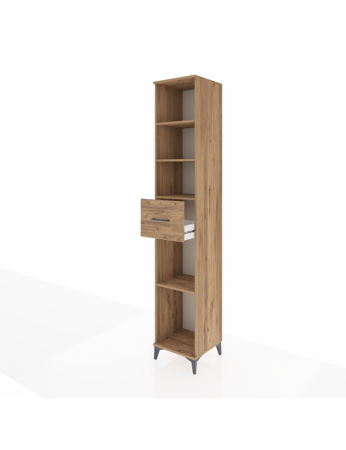 Hyperion Dolap 4 Raflı Tek Çekmeceli 44x44x243 - S64M096V9B