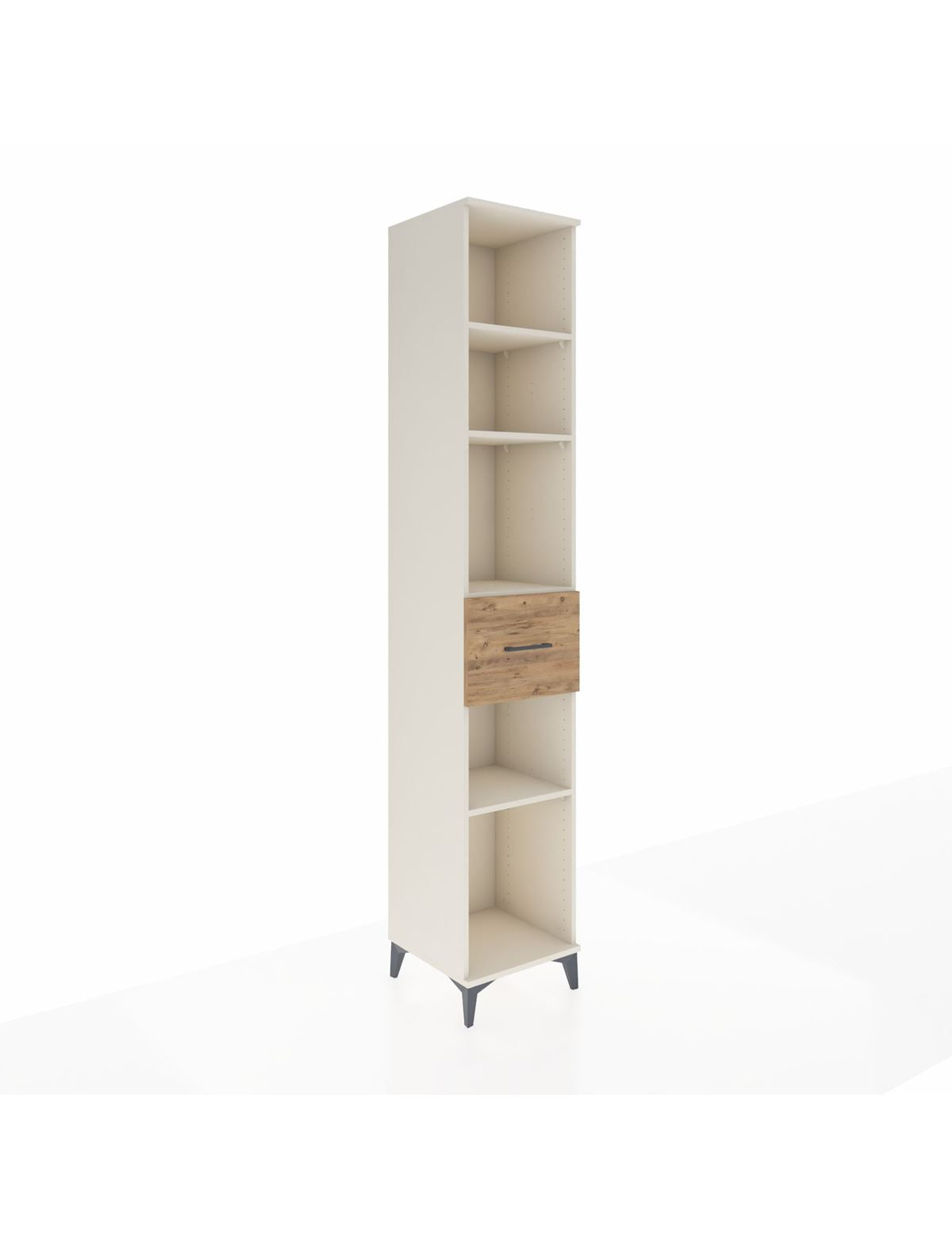 Hyperion Dolap 4 Raflı Tek Çekmeceli 44x44x243 Aytaşı-Çam