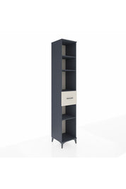 Hyperion Dolap 4 Raflı Tek Çekmeceli 44x44x243 Antrasit-Aytaşı