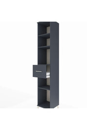 Hyperion Dolap 4 Raflı Tek Çekmeceli 44x44x243 Antrasit-Antrasit