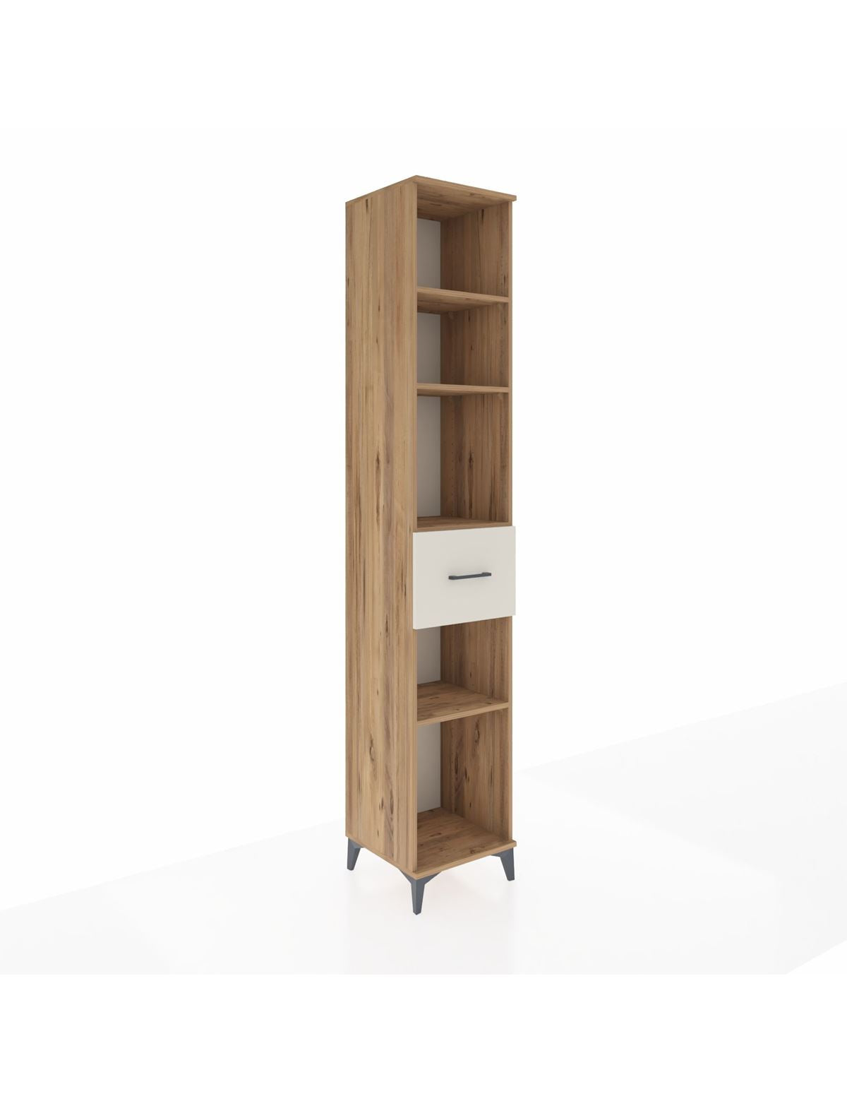 Hyperion Dolap 4 Raflı Tek Çekmeceli 44x44x243 Çam-Aytaşı