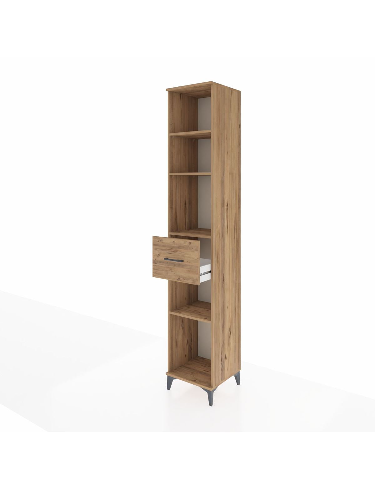 Hyperion Dolap 4 Raflı Tek Çekmeceli 44x44x243 - S64M097V9B