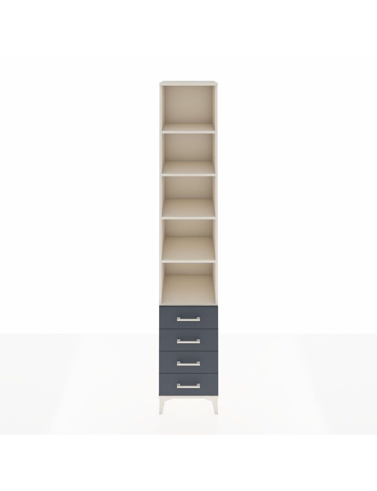 Hyperion Dolap 5 Raflı 4 Çekmeceli 44x44x243 Aytaşı-Antrasit