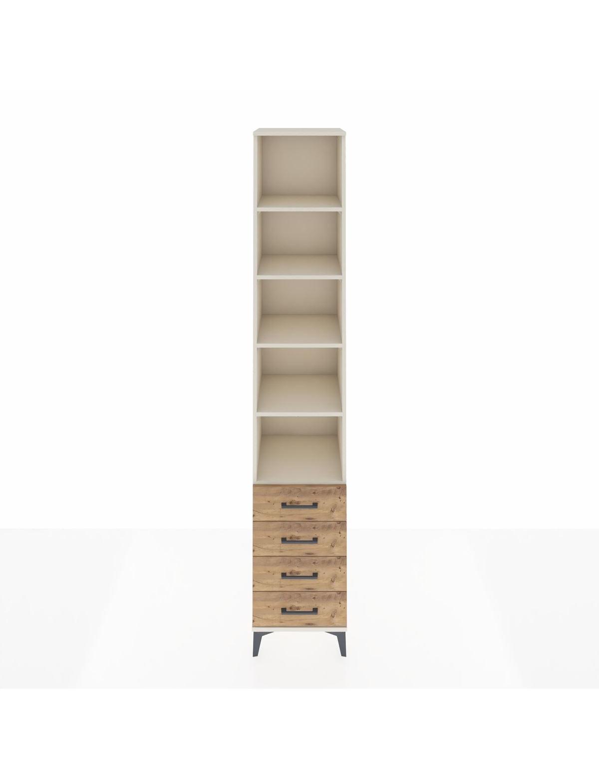 Hyperion Dolap 5 Raflı 4 Çekmeceli 44x44x243 Aytaşı-Çam