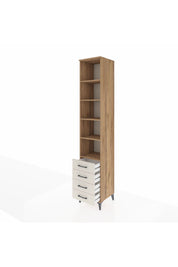 Hyperion Dolap 5 Raflı 4 Çekmeceli 44x44x243 Çam-Aytaşı
