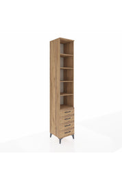 Hyperion Dolap 5 Raflı 4 Çekmeceli 44x44x243 Çam-Çam