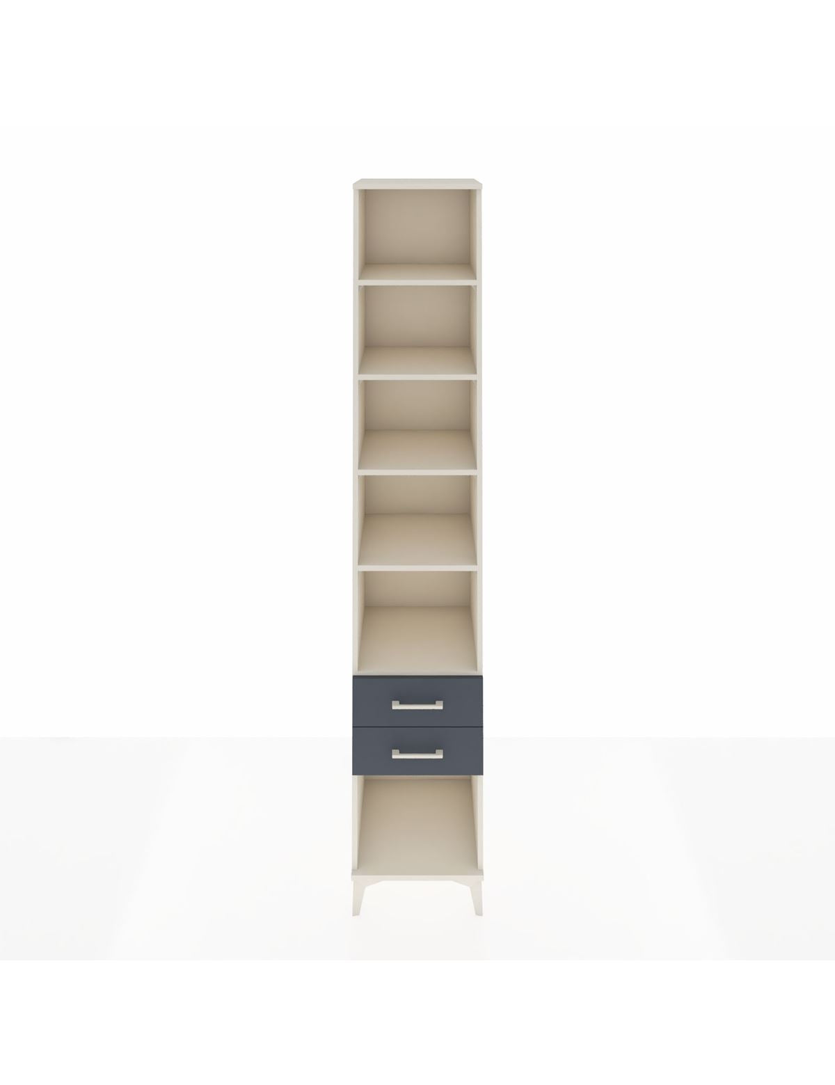 Hyperion Dolap 5 Raflı 2 Çekmeceli 44x44x243 Aytaşı-Antrasit