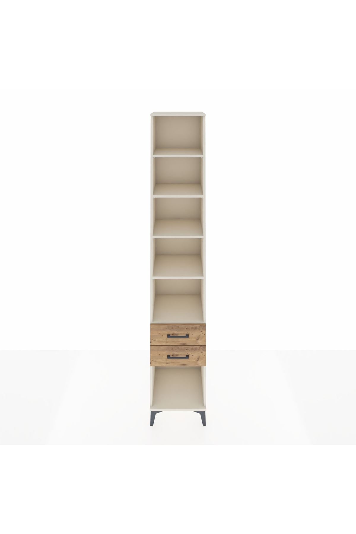 Hyperion Dolap 5 Raflı 2 Çekmeceli 44x44x243 Aytaşı-Çam