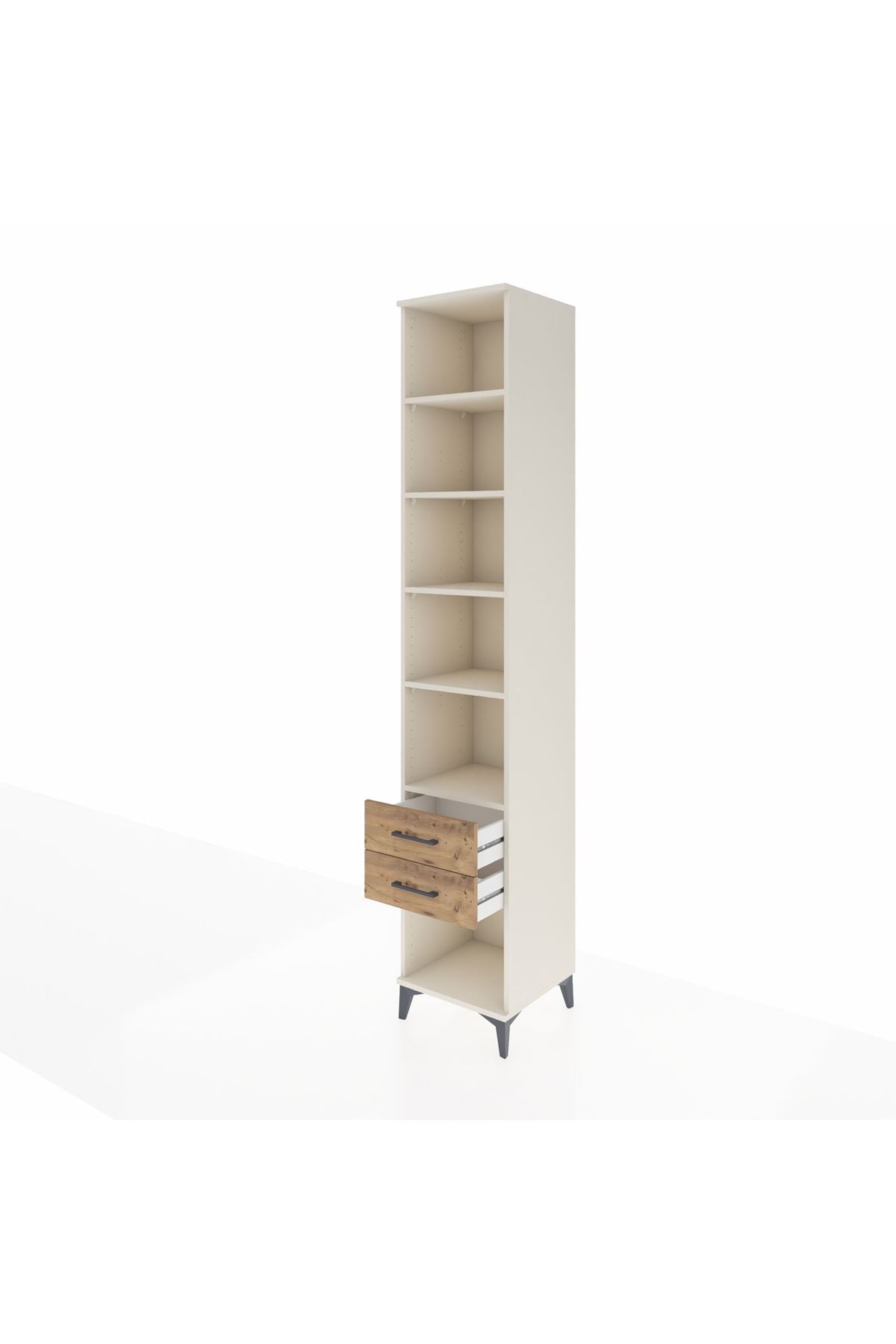 Hyperion Dolap 5 Raflı 2 Çekmeceli 44x44x243 Aytaşı-Çam