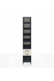 Hyperion Dolap 5 Raflı 2 Çekmeceli 44x44x243 Antrasit-Aytaşı