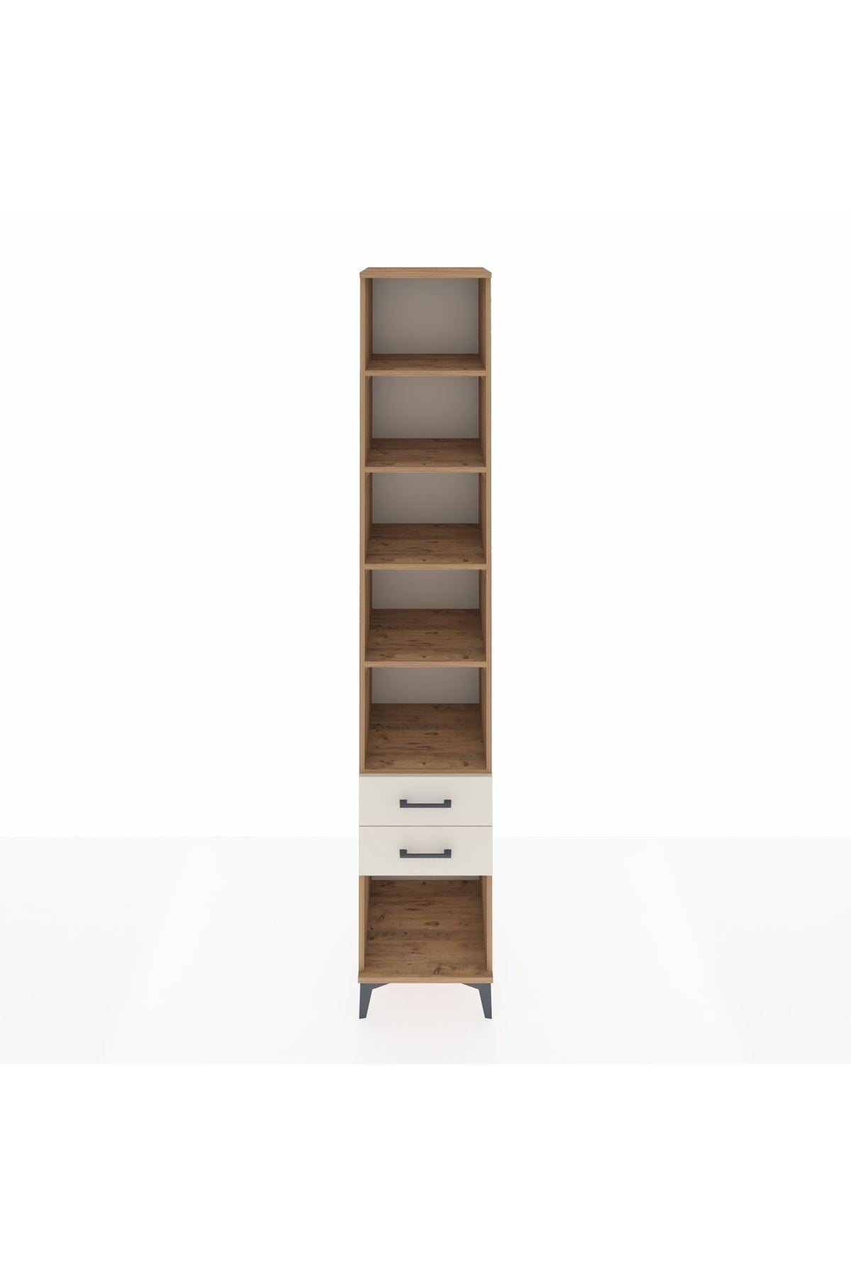 Hyperion Dolap 5 Raflı 2 Çekmeceli 44x44x243 Çam-Aytaşı