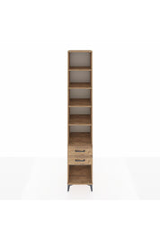 Hyperion Dolap 5 Raflı 2 Çekmeceli 44x44x243 Çam-Çam